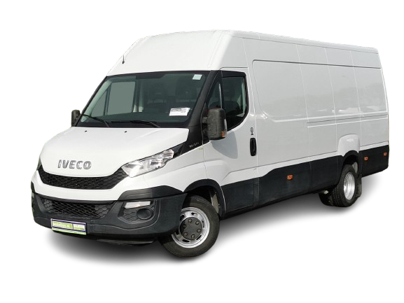Бял товарен бус Iveco за услуги METRAN в София